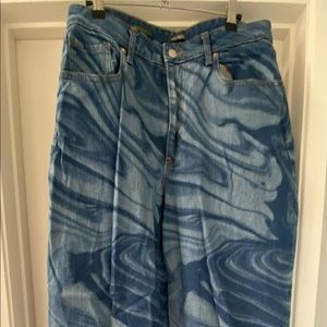 Swirly Blue Jeans